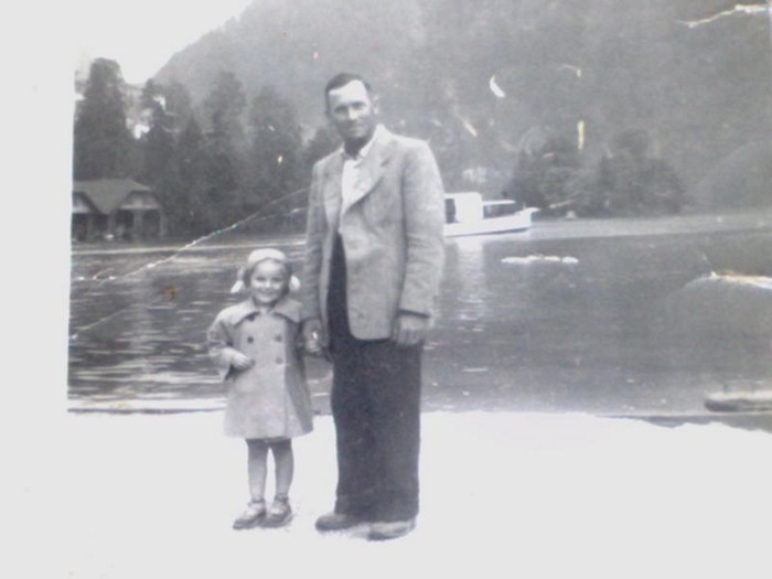 Xaver Büchner mit Tochter