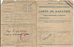 Recto carte de rapatrié