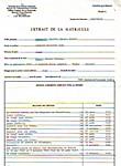 Extrait de matricule Extrait de matricule