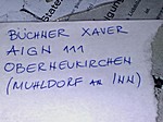Adresse von Xaver Büchner