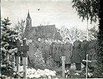 Funeral at St Michael's churchyard