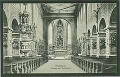 Inneres der Pfarrkirche St. Kastulus (1918)